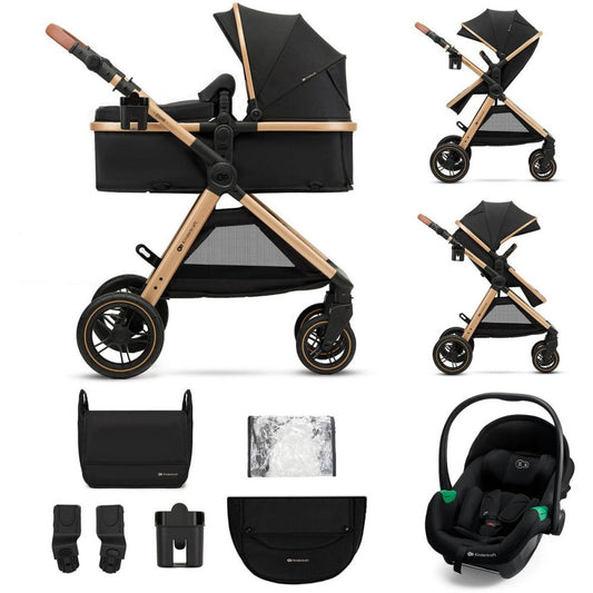 Poussette 3 en 1 Opaline – Nacelle, siège réversible et coque