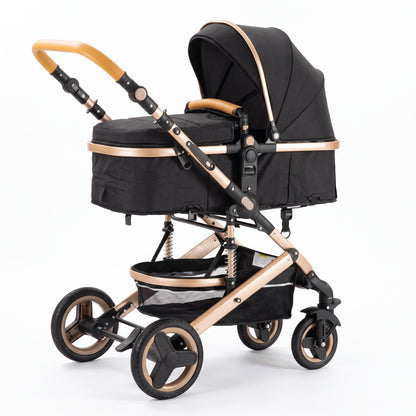 Poussette 3 en 1 Opaline – Nacelle, siège réversible et coque