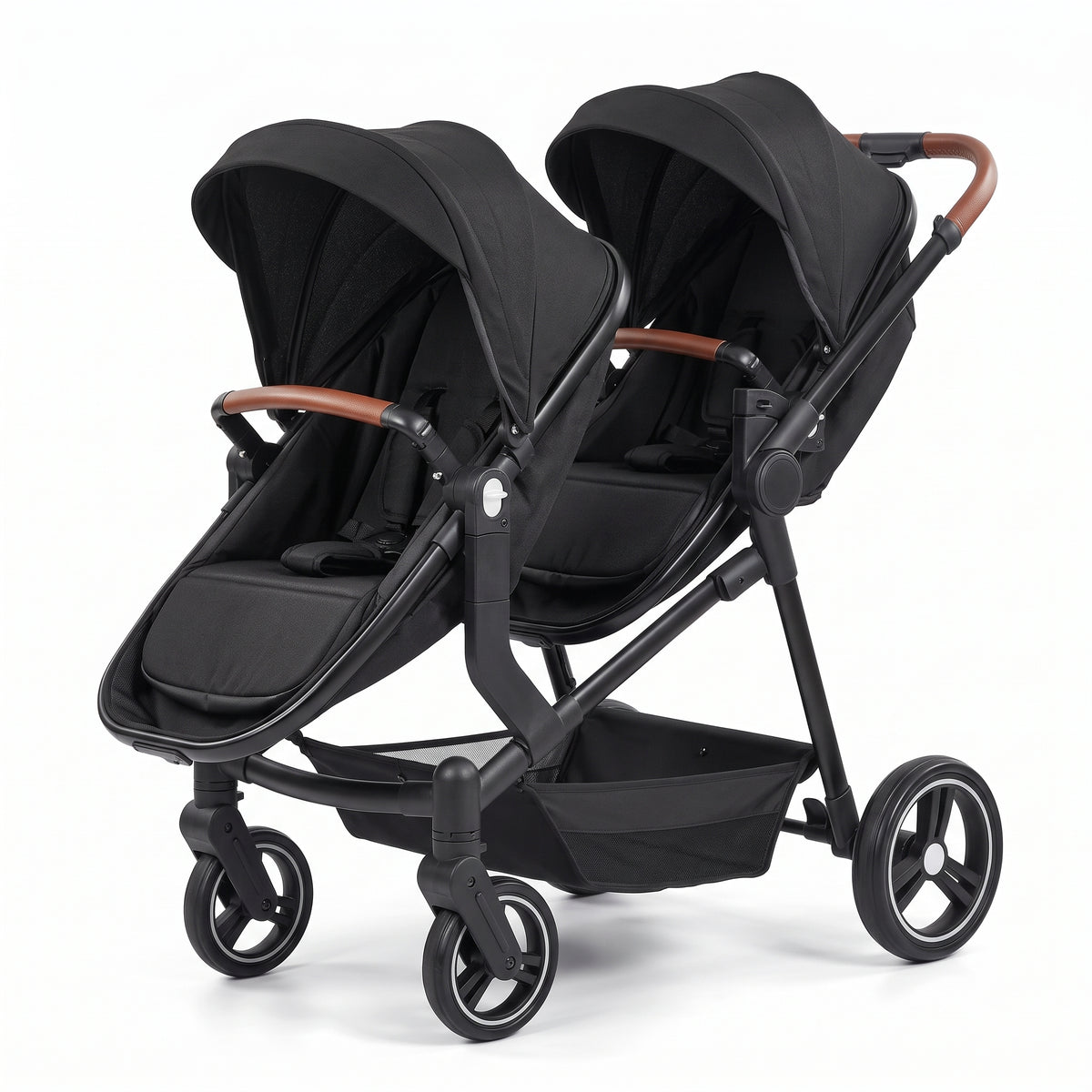 Poussette double Colombe Duo – Deux couffins, deux sièges, 60 cm de large