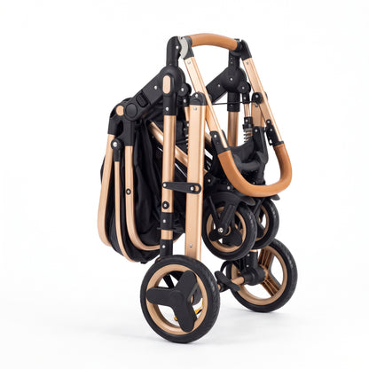 Poussette 3 en 1 Opaline – Nacelle, siège réversible et coque