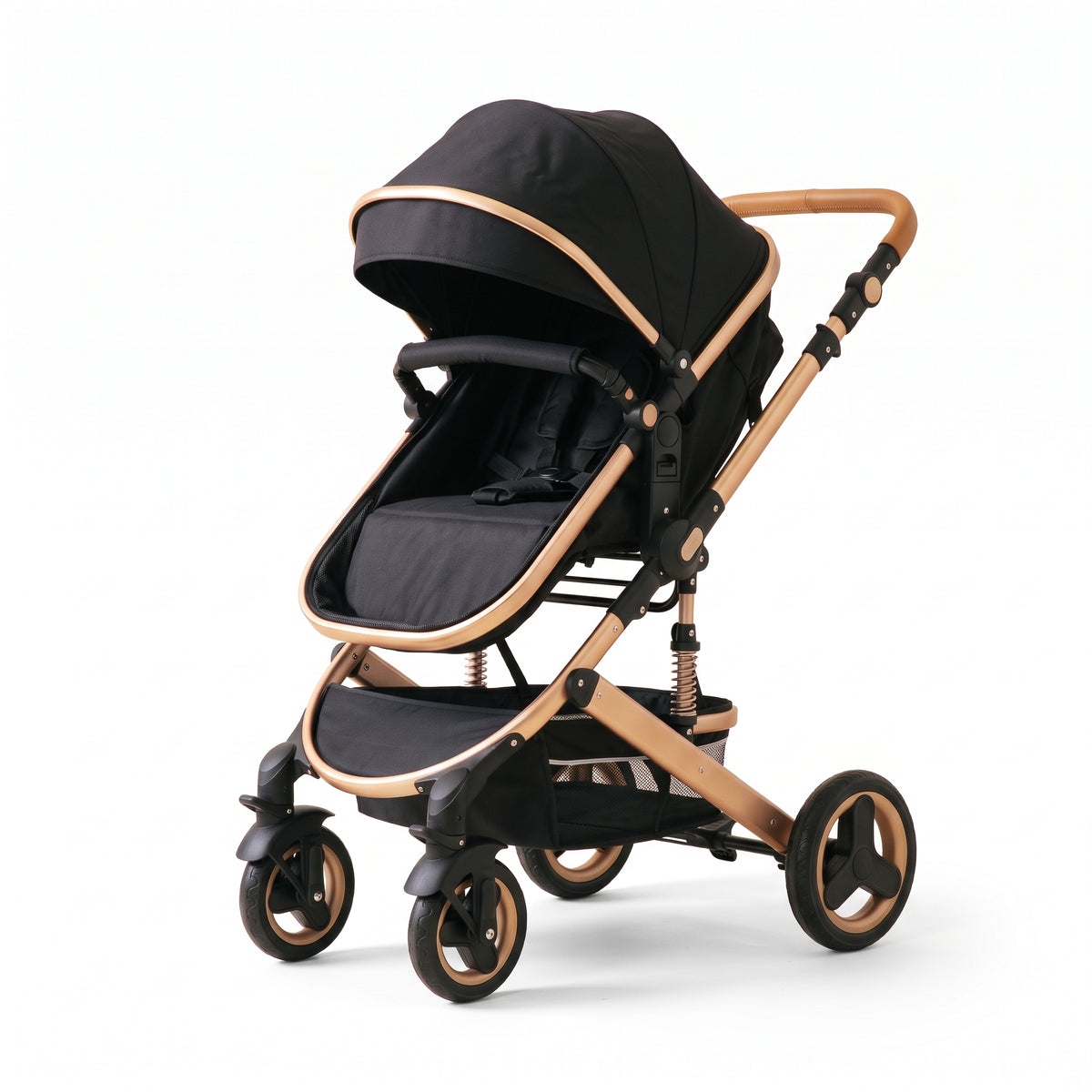 Poussette 3 en 1 Opaline – Nacelle, siège réversible et coque