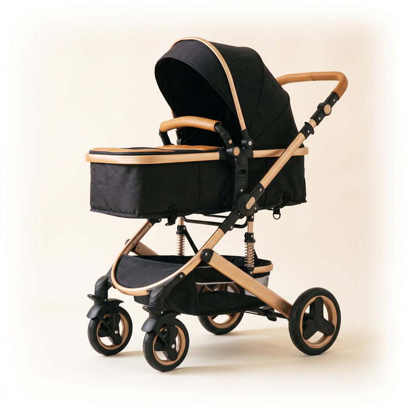 Poussette 3 en 1 Opaline – Nacelle, siège réversible et coque