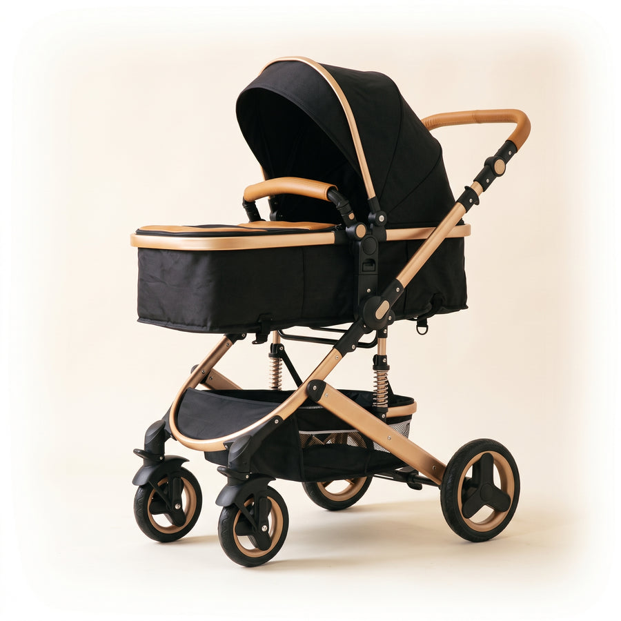 Poussette 3 en 1 Opaline – Nacelle, siège réversible et coque