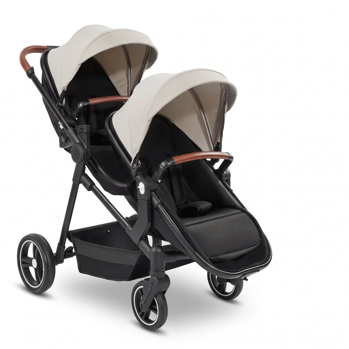 Poussette double Colombe Duo – Deux couffins, deux sièges, 60 cm de large