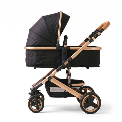 Poussette 3 en 1 Opaline – Nacelle, siège réversible et coque